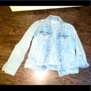 Old Navy distressed denim jacket